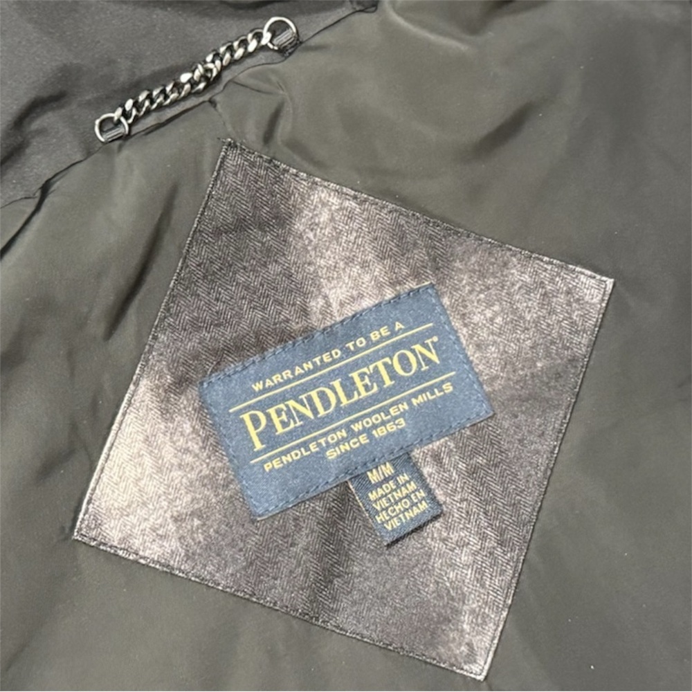 Pendleton Down Filled Winter Coat Parka Plaid Hoo… - image 5